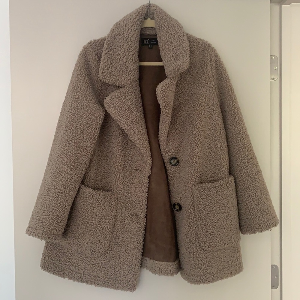 Zara Oversized Teddy Jacket